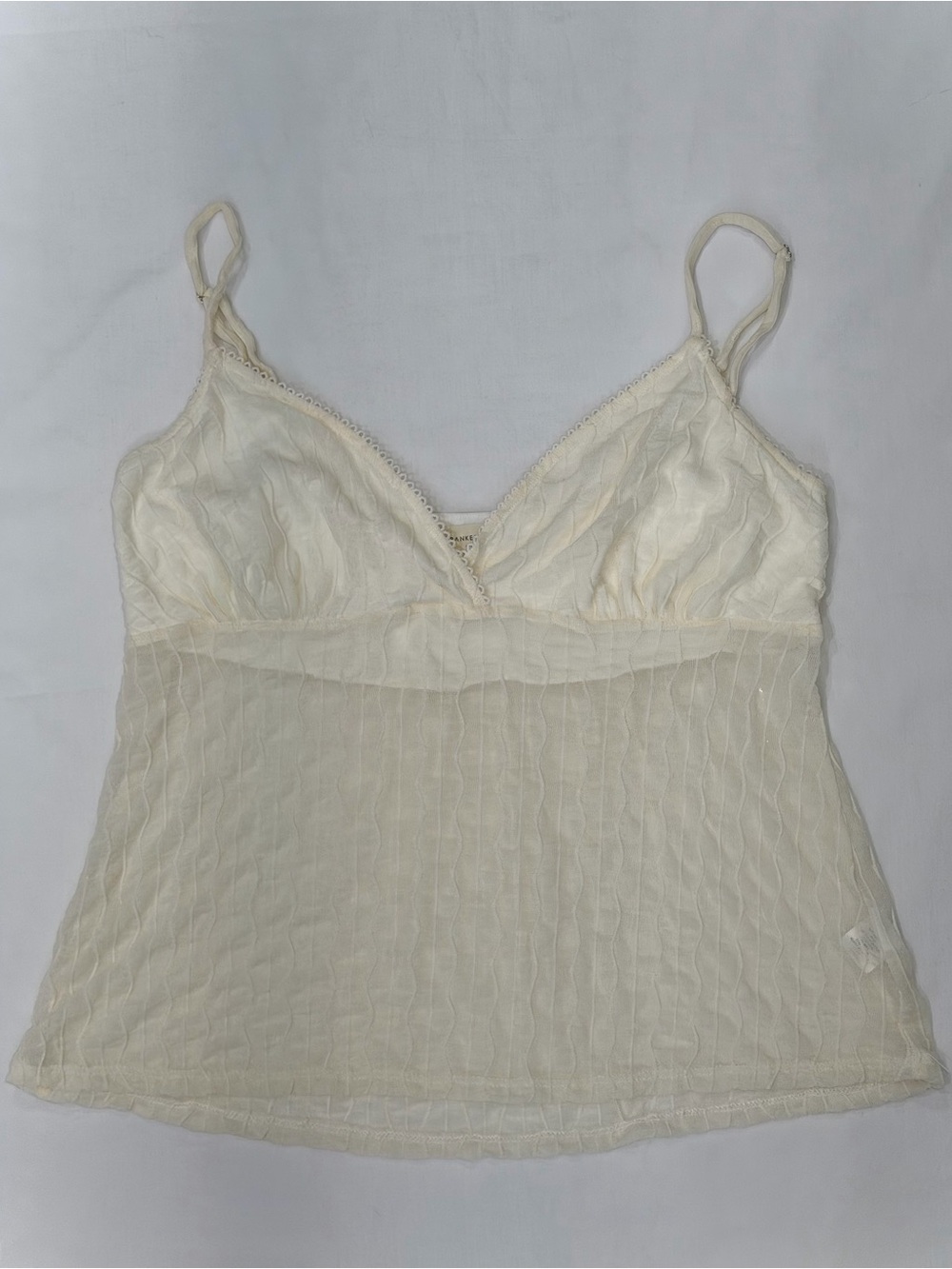 Y2K Delicate Sheer Babydoll Cami Frankee & Skylarr Top‎ Size X-Large